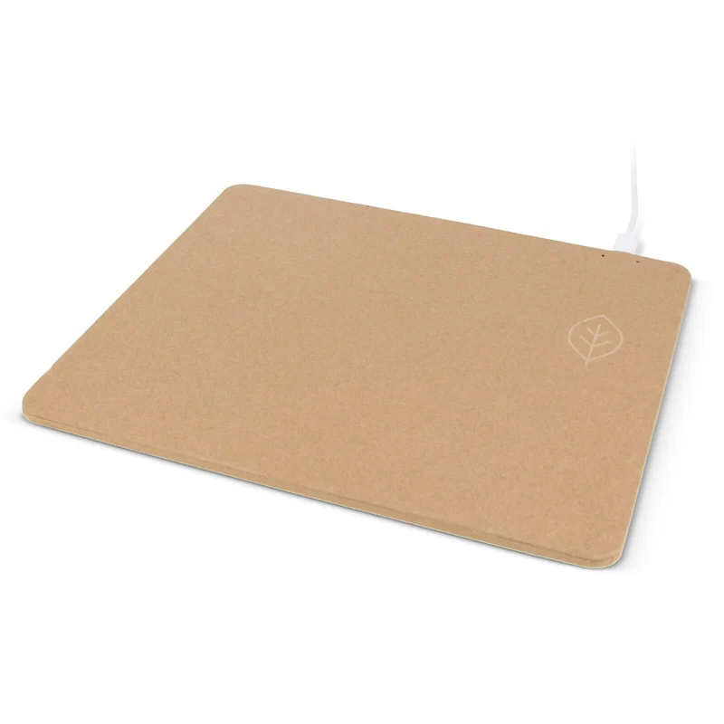 Tappetino mouse con caricatore wireless in carta