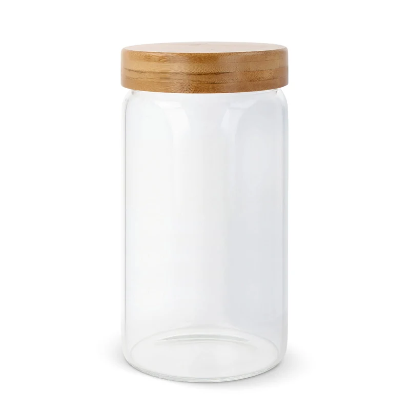 Barattolo in vetro e bambù 1200ml