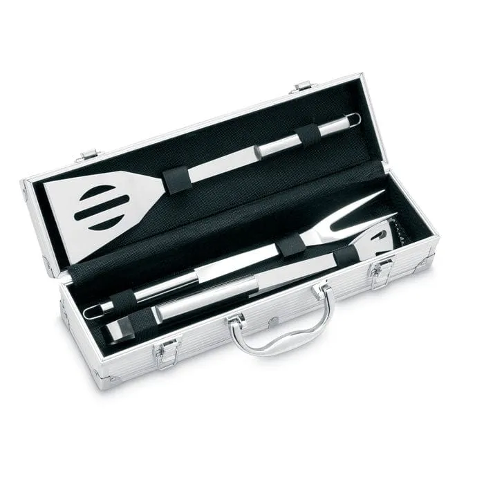 Valigetta con 3 strumenti BBQ