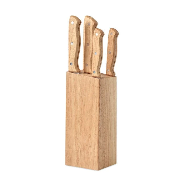 Set ceppo e 6 coltelli