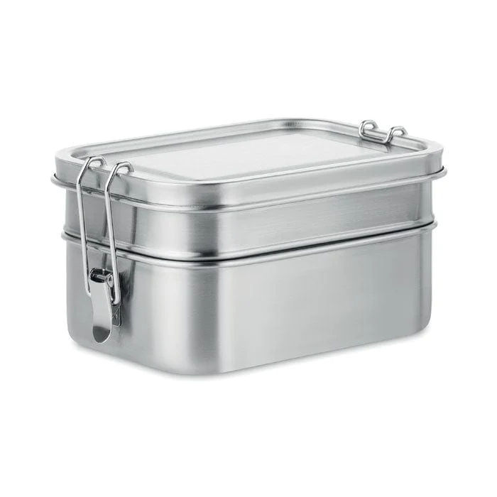 Portapranzo in acciaio inox 2 scomparti