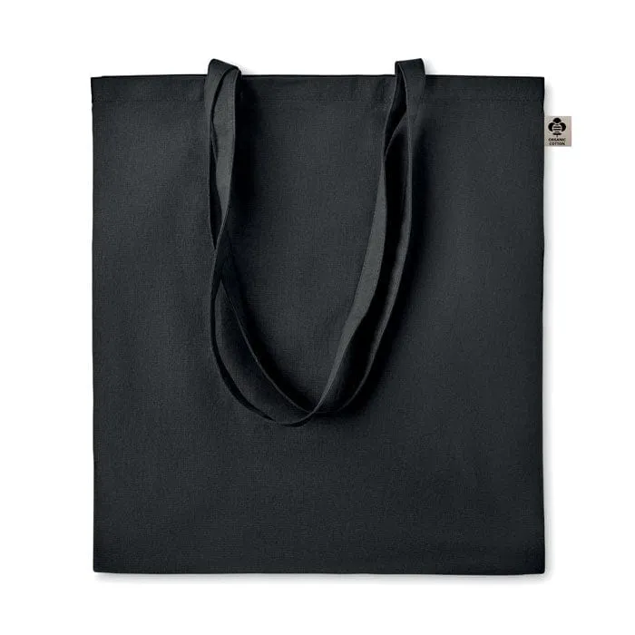 Shopper in cotone organico manici lunghi colorata
