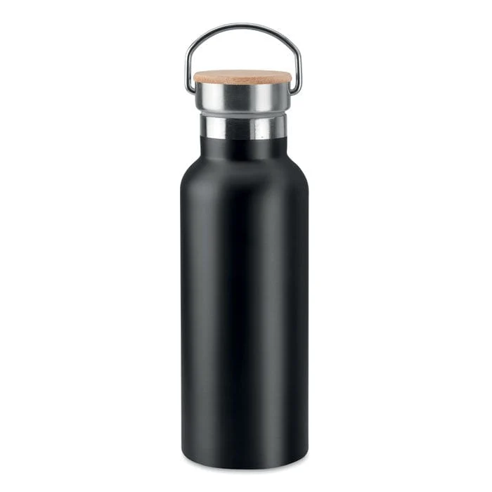 Thermos doppio strato 500 ml con tappo in bamboo