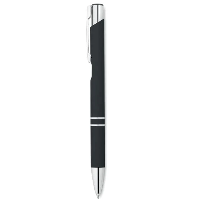 Penna a sfera finitura gommata specchiata