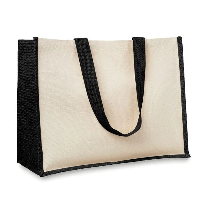 Shopper in juta e canvas