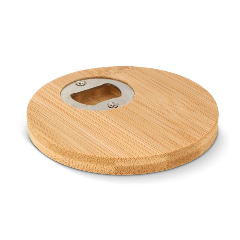 Sottobicchiere e apribottiglie in bambù