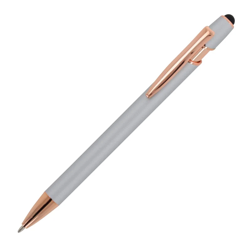Penna a sfera Paris Deluxe in metallo gommato