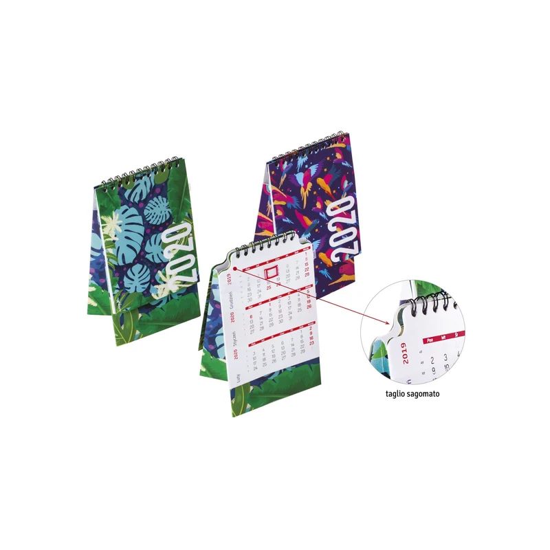 Calendario da tavolo sagomato