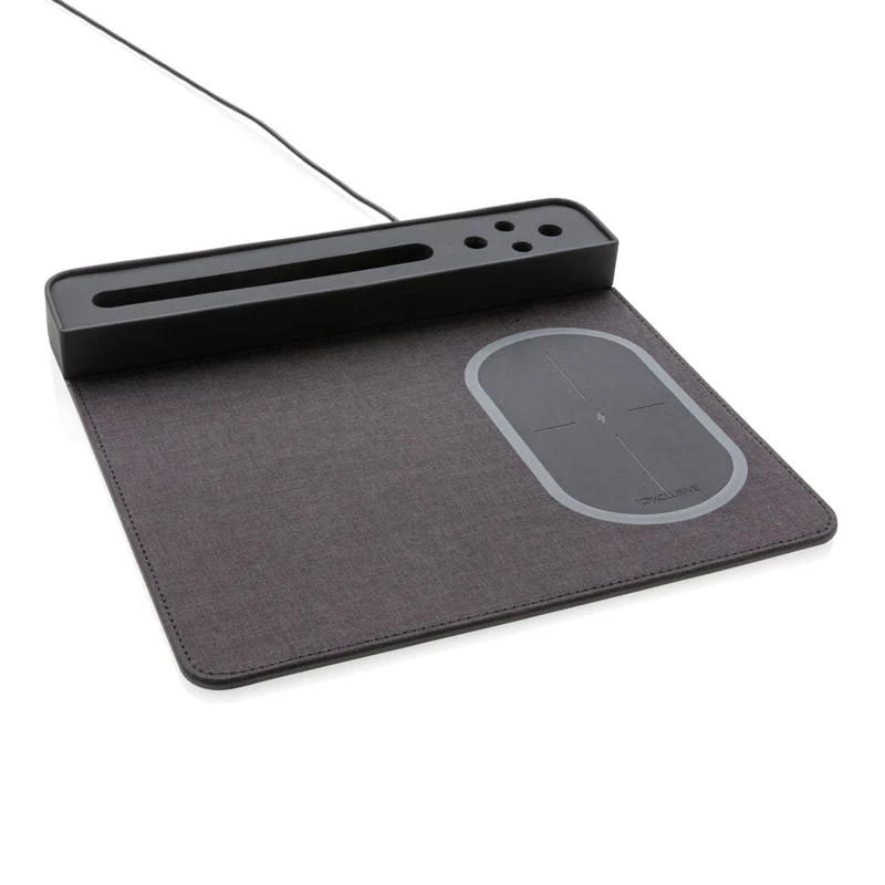 Tappetino mouse Air con ricarica wireless 5 W e USB
