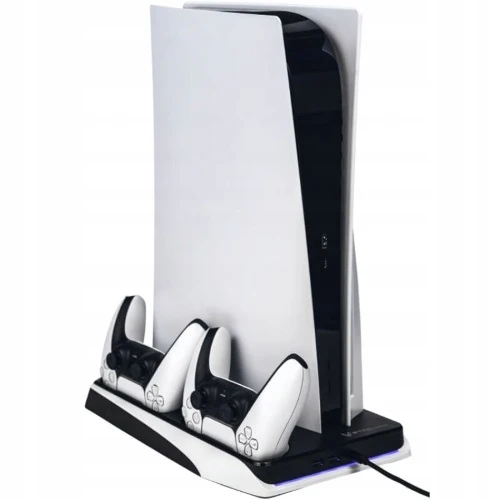 Steeldigi Stand Ps5 Stazione Ricarica Controller + Raffreddamento Base Verticale