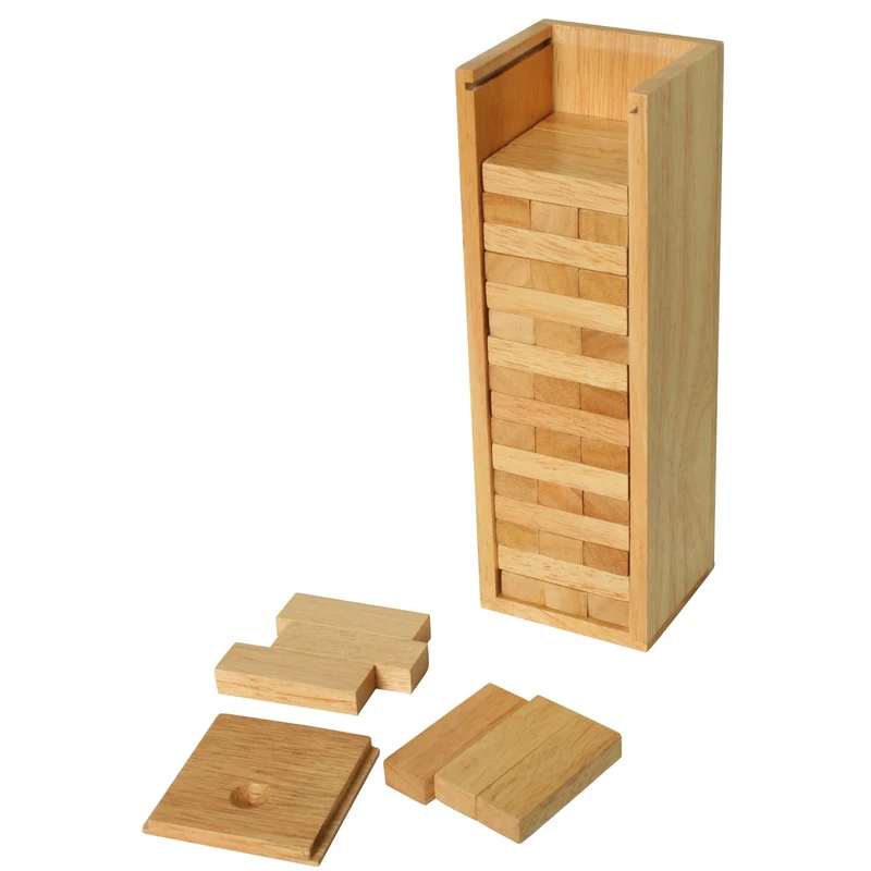 Torre impilabile con scatola di legno