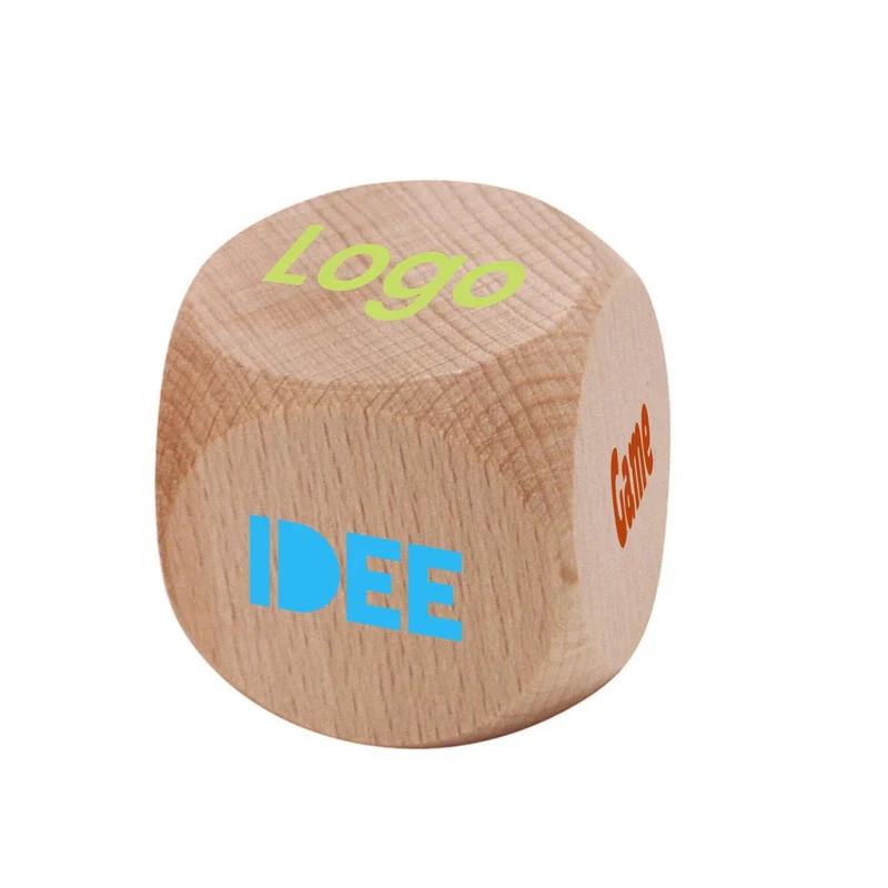 Dadi Personalizzati 3x3x3 cm Legno