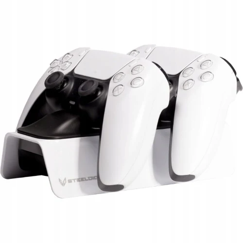 Steeldigi Base Ricarica Dualsense Doppio Stand Controller White Bianco Ps5 Dc02W