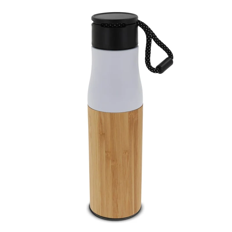 Borraccia termica con corda bambù 500ml