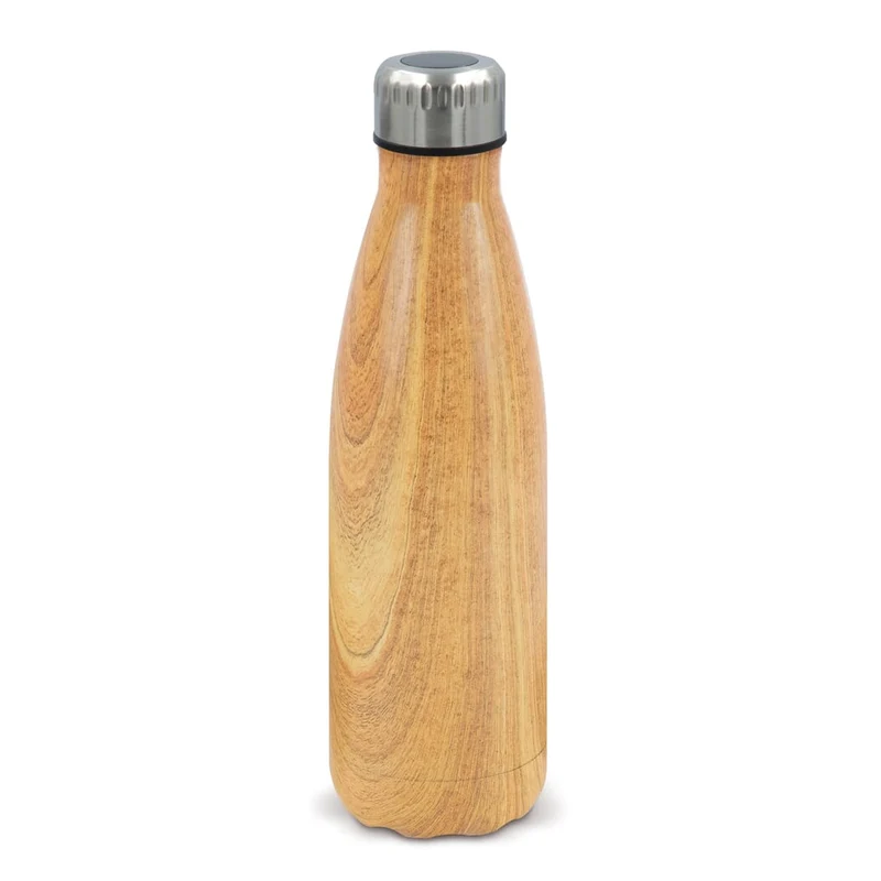 Borraccia termica Swing con display della temperatura 500ml legno