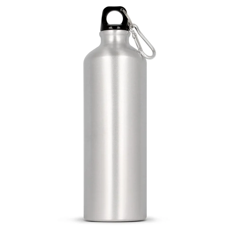 Borraccia in alluminio con moschettone 750ml