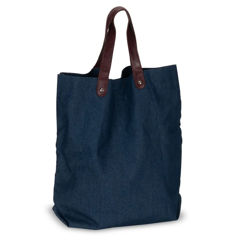 Borsa shopping in denim 42x13x43cm