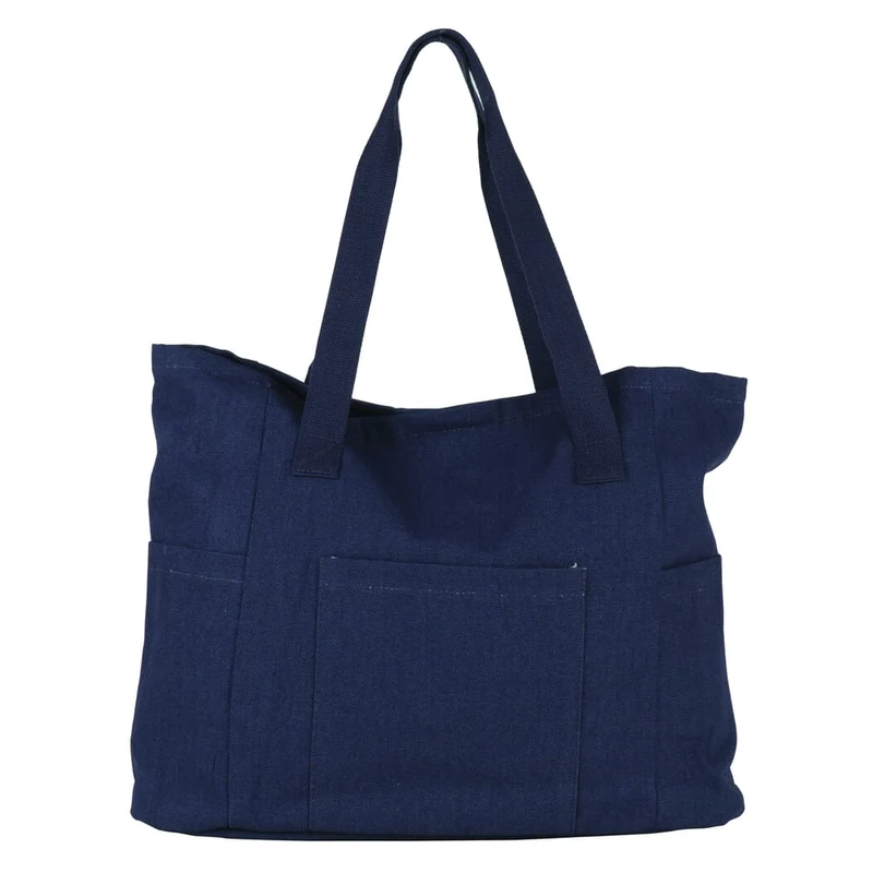 Borsa shopping in tela tela riciclata 43x14x33 cm