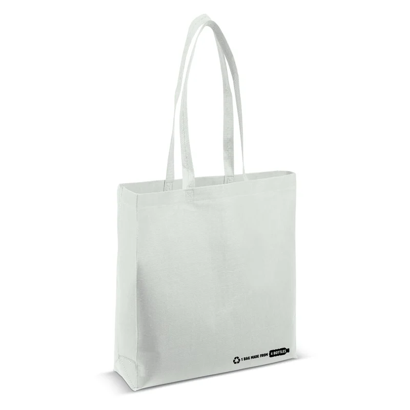 Borsa shopping R-PET (bianco), 38x42x10cm