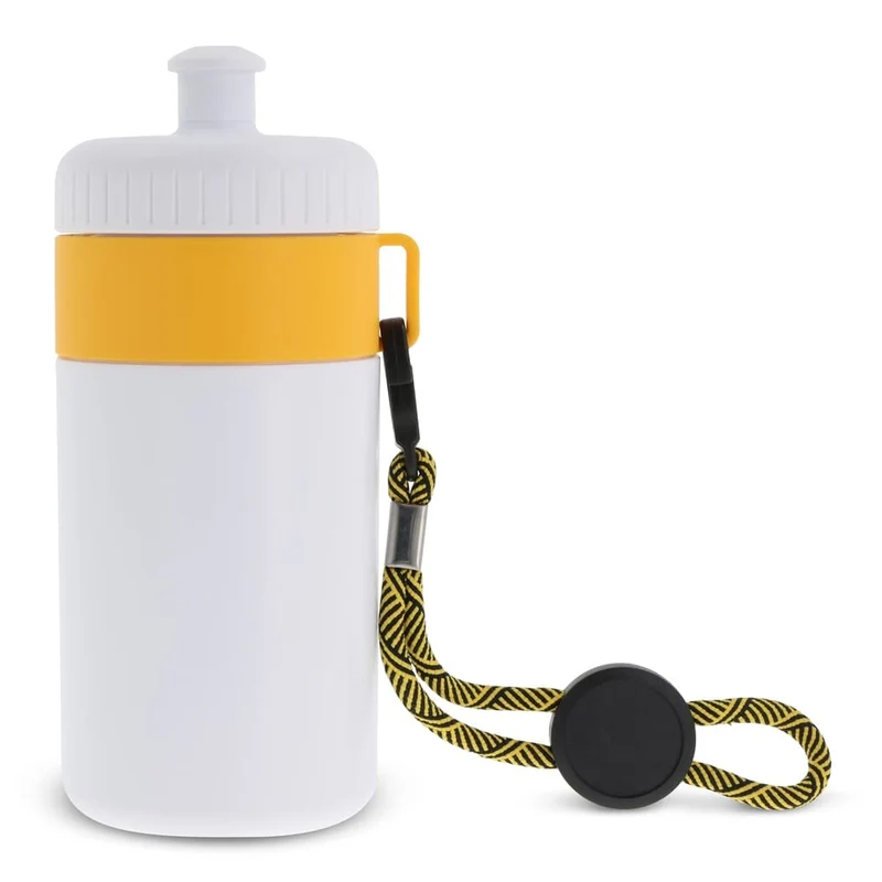 Borraccia sportiva con bordo 500ml - con laccio
