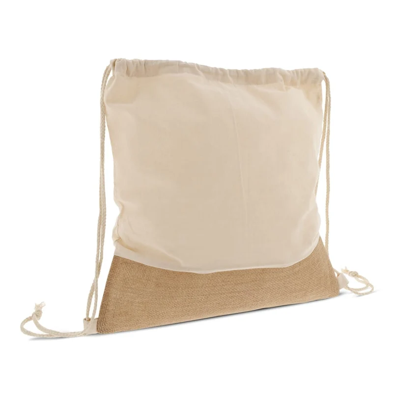 Borsa con coulisse Juta con corde di cotone