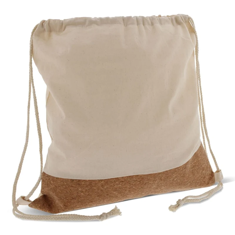 Zaino con coulisse Cork con coulisse in cotone 38x41cm