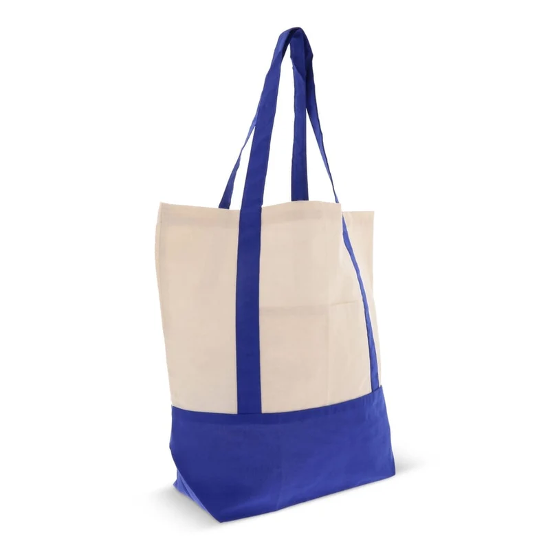 Borsa shopping in cotone OEKO-TEX® 140g/m² 40x10x35cm