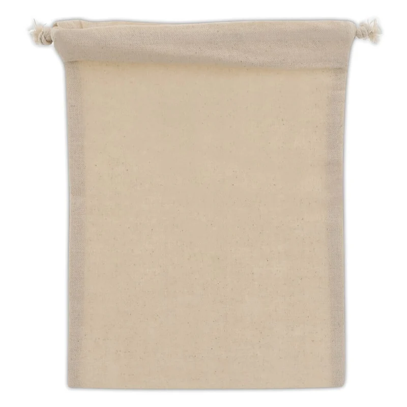 Sacchetto regalo in cotone OEKO-TEX® 140g/m² 15x20cm