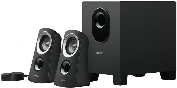 Logitech Speaker 2.1 Z313 25W Rms Pc Computer Ps4 Xbox One Tv Smartphone Tablet