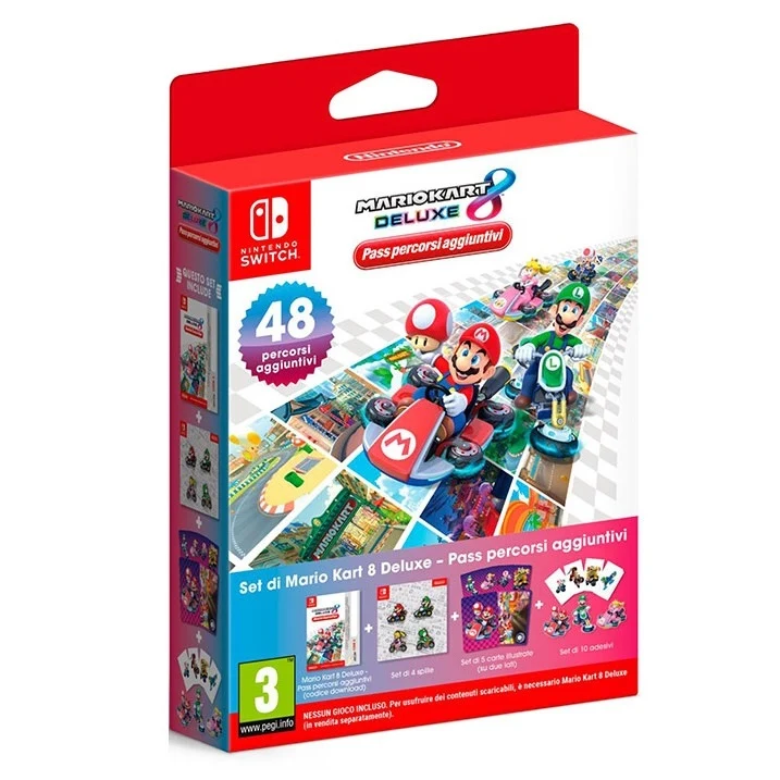 Mario Kart 8 Deluxe Pass Percorsi Aggiuntivi Nintendo Switch (Ciab) Nuovo Ita