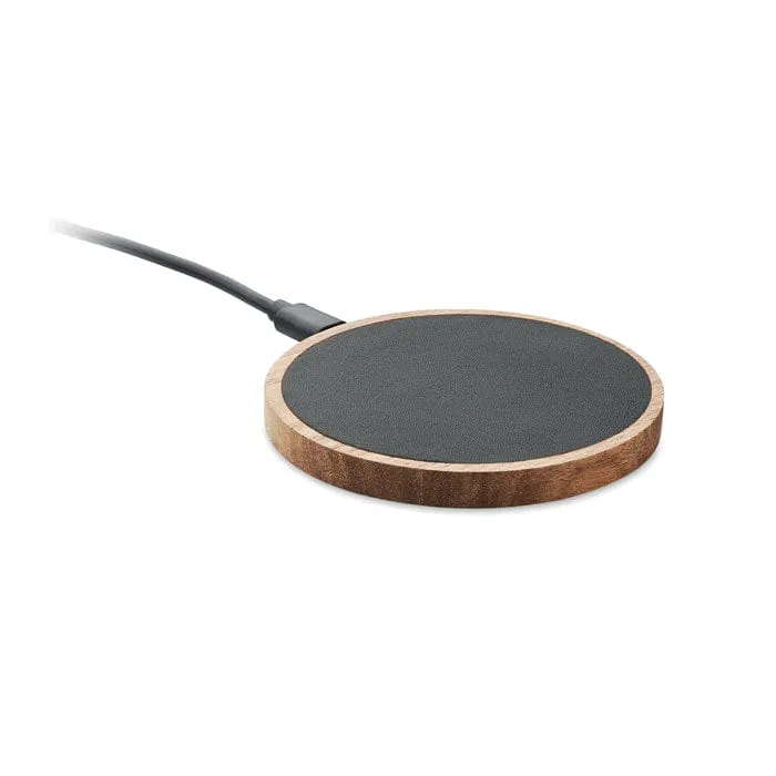Caricabatterie wireless in acacia