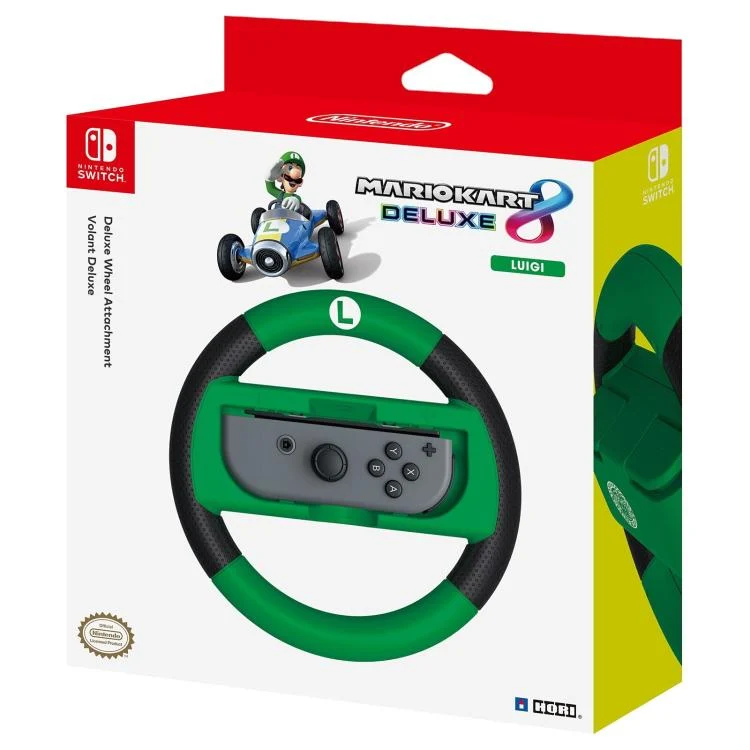 Hori Joy-Con Volante Nintendo Switch Luigi Controller Auto Mario Kart 8 Verde