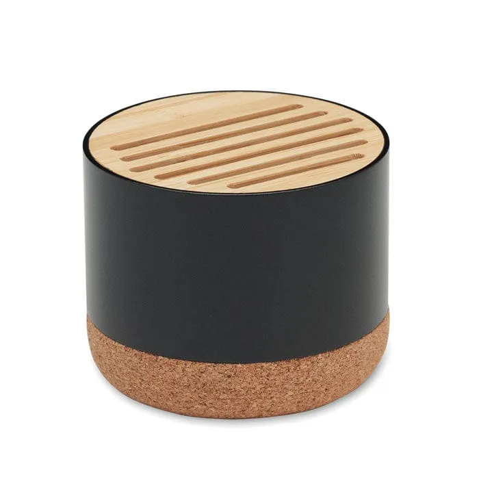 Speaker in sughero e alluminio