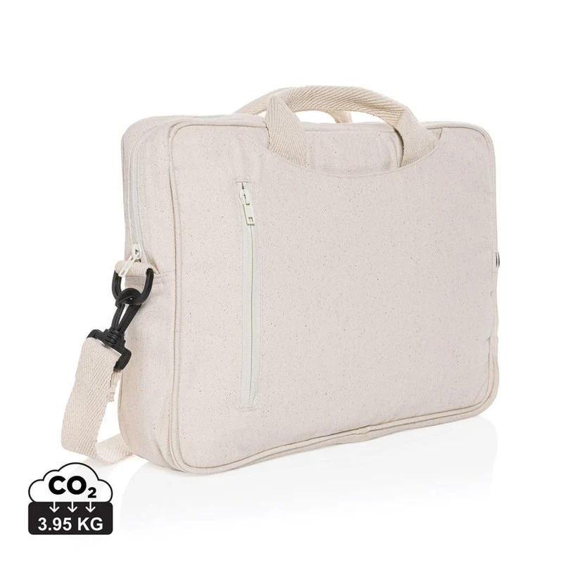 Borsa porta PC Laluka da 15,4" in cotone riciclato AWARE™ – 39 × 34 × 5 cm