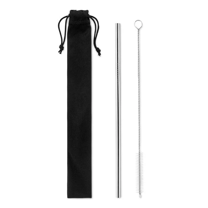 Set cannuccia e spazzolina Silver