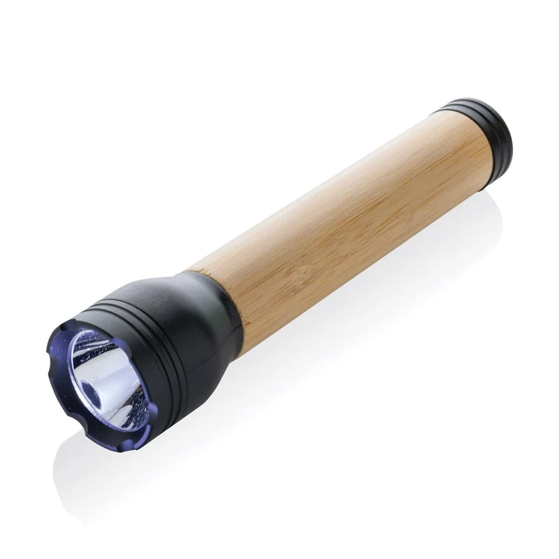 Torcia 5 W Lucid in plastica riciclata RCS e bambù