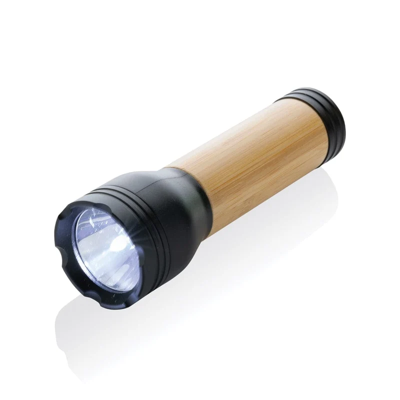 Torcia 3 W Lucid plastica riciclata certificata RCS e bambù