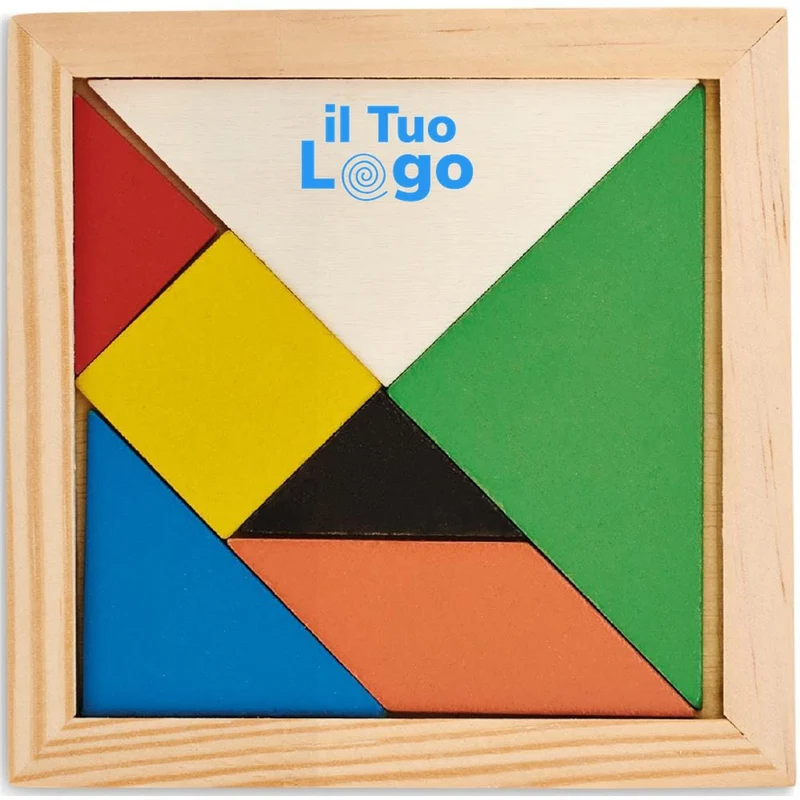 Puzzle Tangram in legno