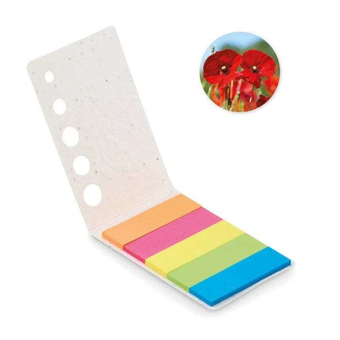 Segnapagina in carta con semi