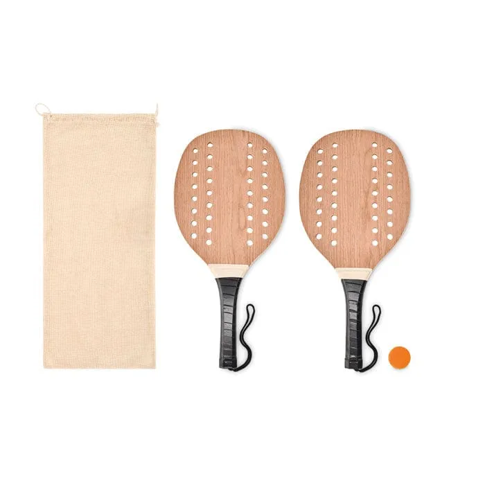 Set da beach tennis con impugnatura nastrata