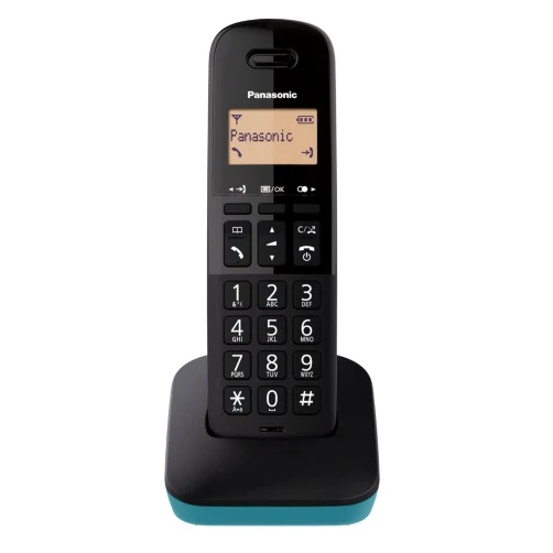 Panasonic Telefono Cordless Display Illuminato Portatile Kx-Tgb610Jtb Nero Blu
