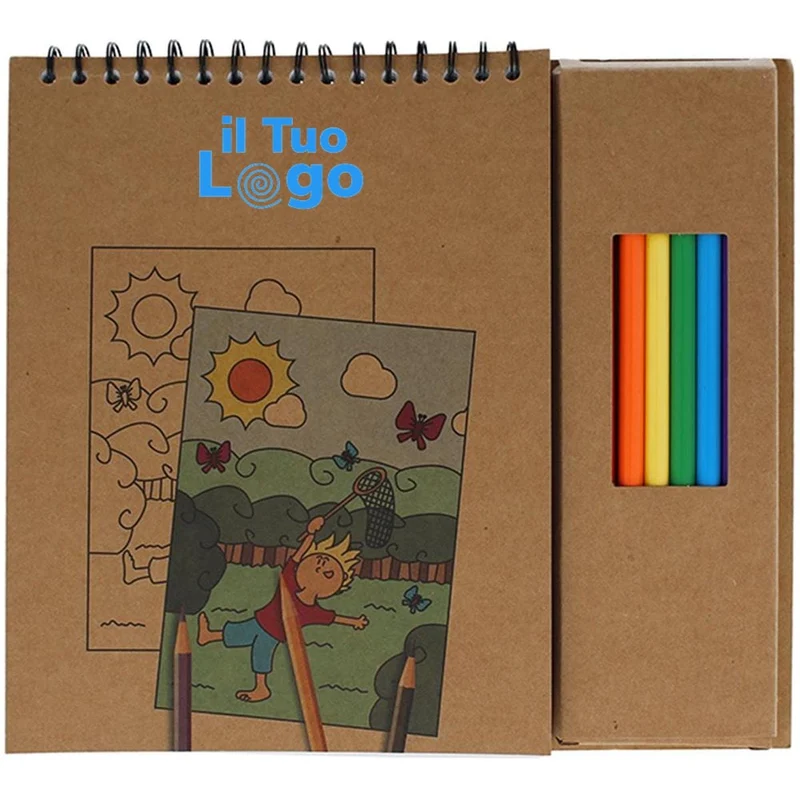 Set per colorare con quaderno