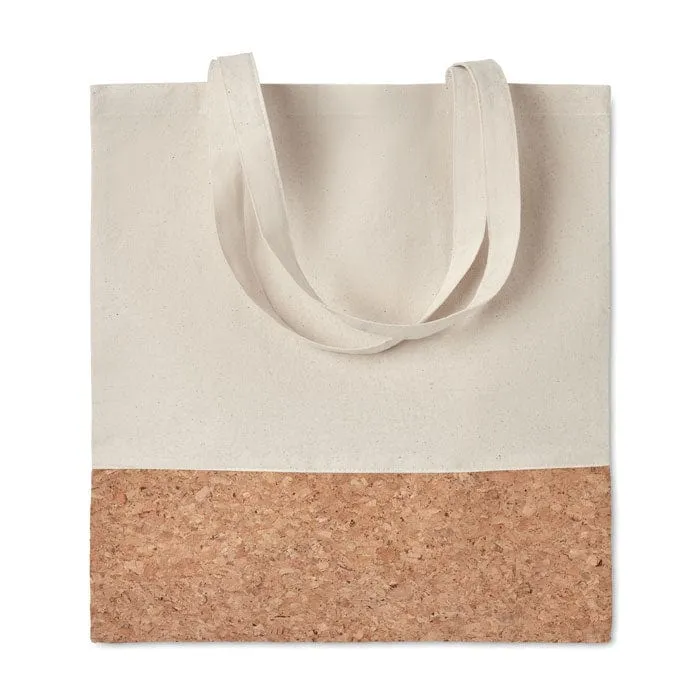 Shopper con dettagli in sughero