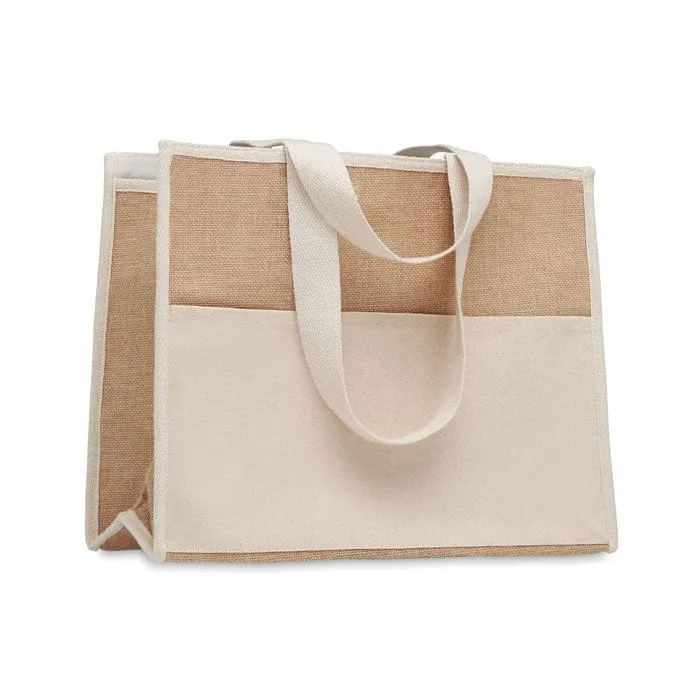 Shopper in tela e juta